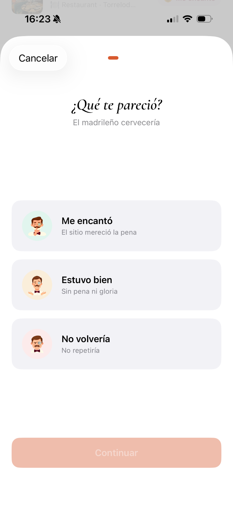 Añade visita